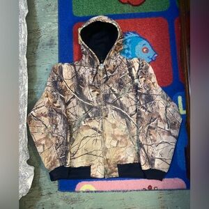 VTG Carhartt Realtree AP Cotton Duck Canvas Camo Jacket J220 CAP Men’s Sz 3XL